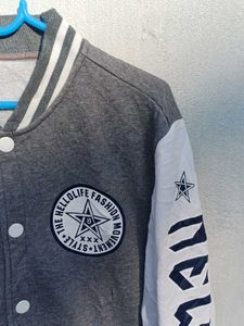 📍Grey Varsity Jacket!!(B- 20 l-25)