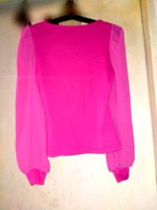 Pink Long Sleeve Top