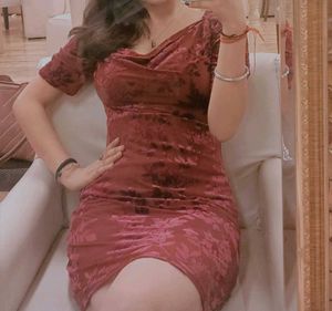 Burgundy Velvet Mini Dress