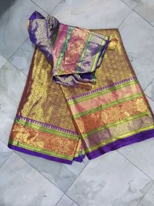 Embroidered Purple Blouse