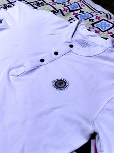 White Henley Shirt - Men&#39;s Small