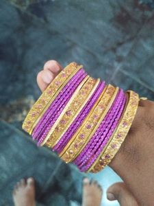 Purple &amp; Gold Bangles