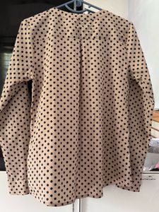 Polka Dot Button Up Top