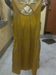 Yellow Sundress with Open Back