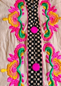 Embroidery Work Kurti For Girls