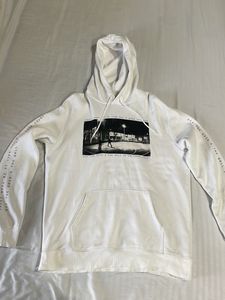 H&M White Graphic Print Hoodie