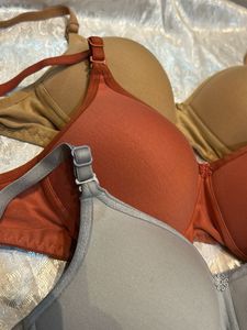 Set Of 3 Beautiful Padded Comfy Bra