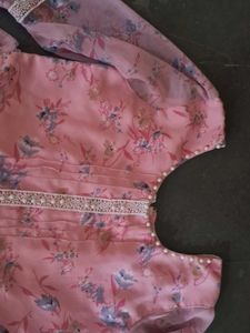 Long Frock Of Poly Silk Fabric