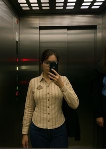 Striped Button-Down Shirt