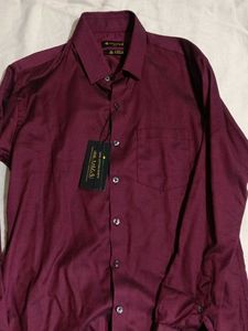Cottonking Giza Maroon Shirt