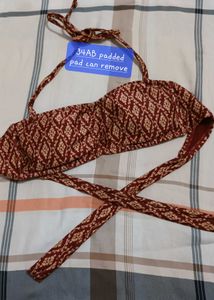 Patterned Bikini Top