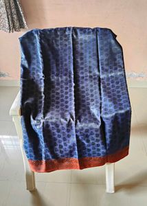 Elegant Blue Patterned Saree