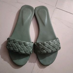 Green Colour Footwear