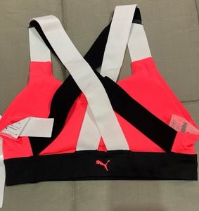 PUMAWomen Sports Lightly Padded Bra (Pink)