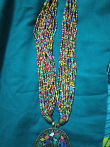 Colorful Beaded Statement Necklace