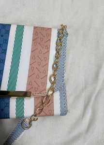 Striped Shoulder Bag