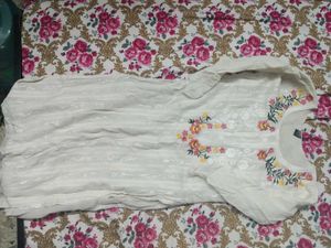 Embroidered Striped Tunic