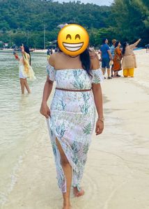 Floral Off-Shoulder Maxi Dress for vacation