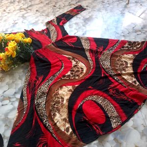 Digital Print Floral Gown