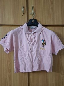 USPA Pink Polo T-Shirt