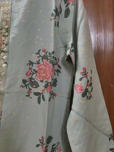 Melange Floral Straight Kurta New With Tag