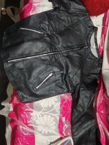 Stylish Black Faux Leather Jacket