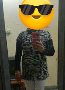 Winter Sweater Long T Shirt Black