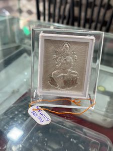 pure 999 silver frame of lakshmi mata