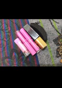Combo Of Lipstic Kajal Foundation Maskara