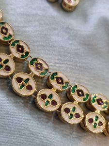 Kundan Necklace And Earrings Set