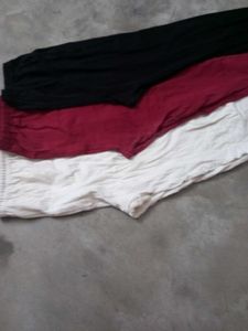 Leggings Bundle - Black, Maroon, White