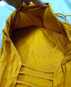 Mustard Padded Camisole Backless
