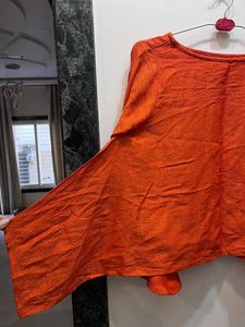 Orange Long Sleeve Top