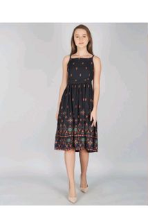 Black Printed Sundress