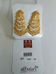 Earings Shri Hari Gold Plated Jewellery