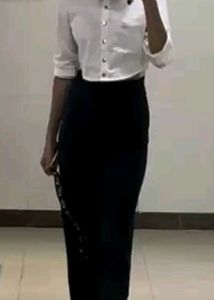 Tokyo Talkies Flared Fit High Rise Trousers