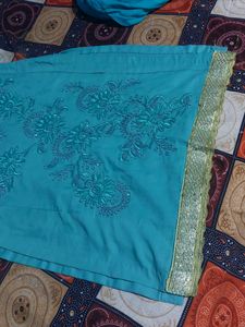 Sky Blue Suit For Girls