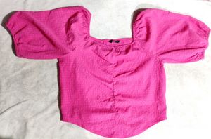 A Rose Colour Crop Top