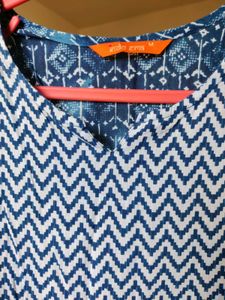 Blue Printed Anarkali Kurta