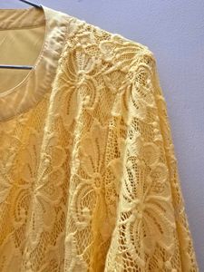 Yellow Lace Top