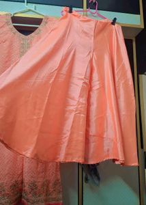 Peach Embroidered Salwar Kameez