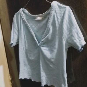 Baby Blue Top Y2k | Coquette
