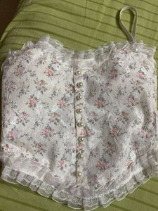 Cottagecore Sweetheart Neckline Top
