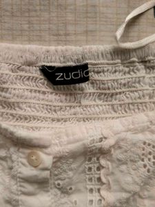 White Eyelet Puff Sleeve Top