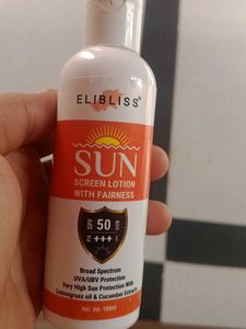 Elibliss SPF 50 Sunscreen Lotion