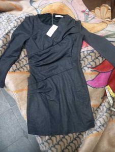 Chic Black korean Dress