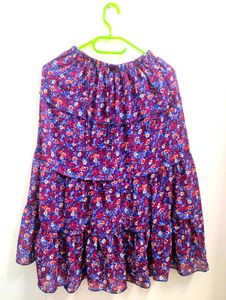 Floral Tiered Skirt