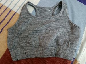 Grey Workout Bra By Clovia