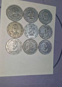 9 Unc Coin 2 Rs Rare