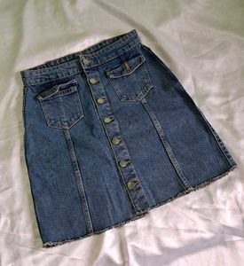 Only Denim Mini Skirt